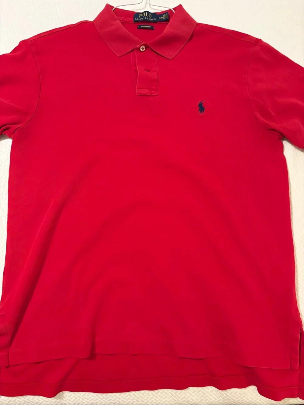 Ralph Lauren Red Polo Shirt with Navy Pony